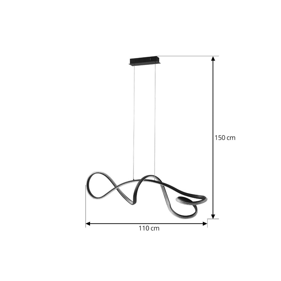 Suspension en aluminium moderneLED, Rodado
