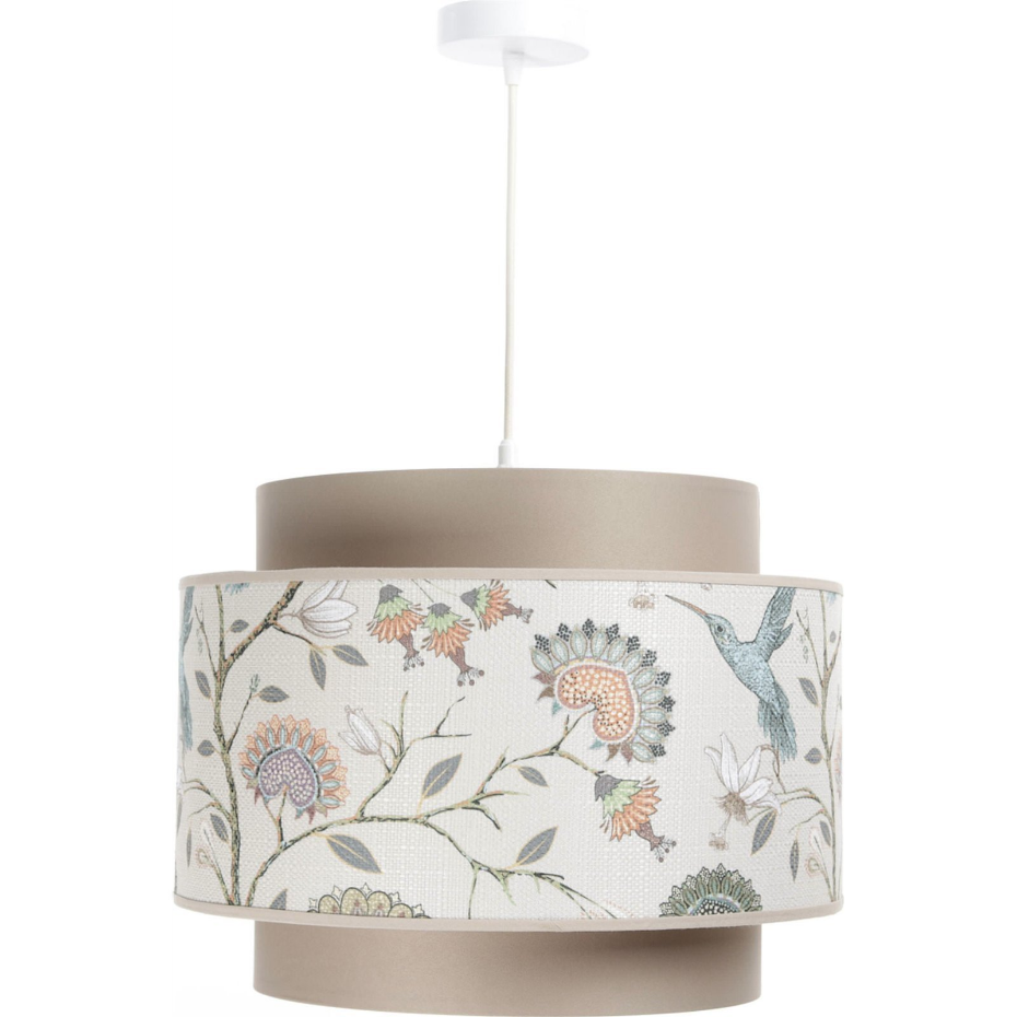 Suspension extérieure en velours motifs fleuri intérieur  Doblo