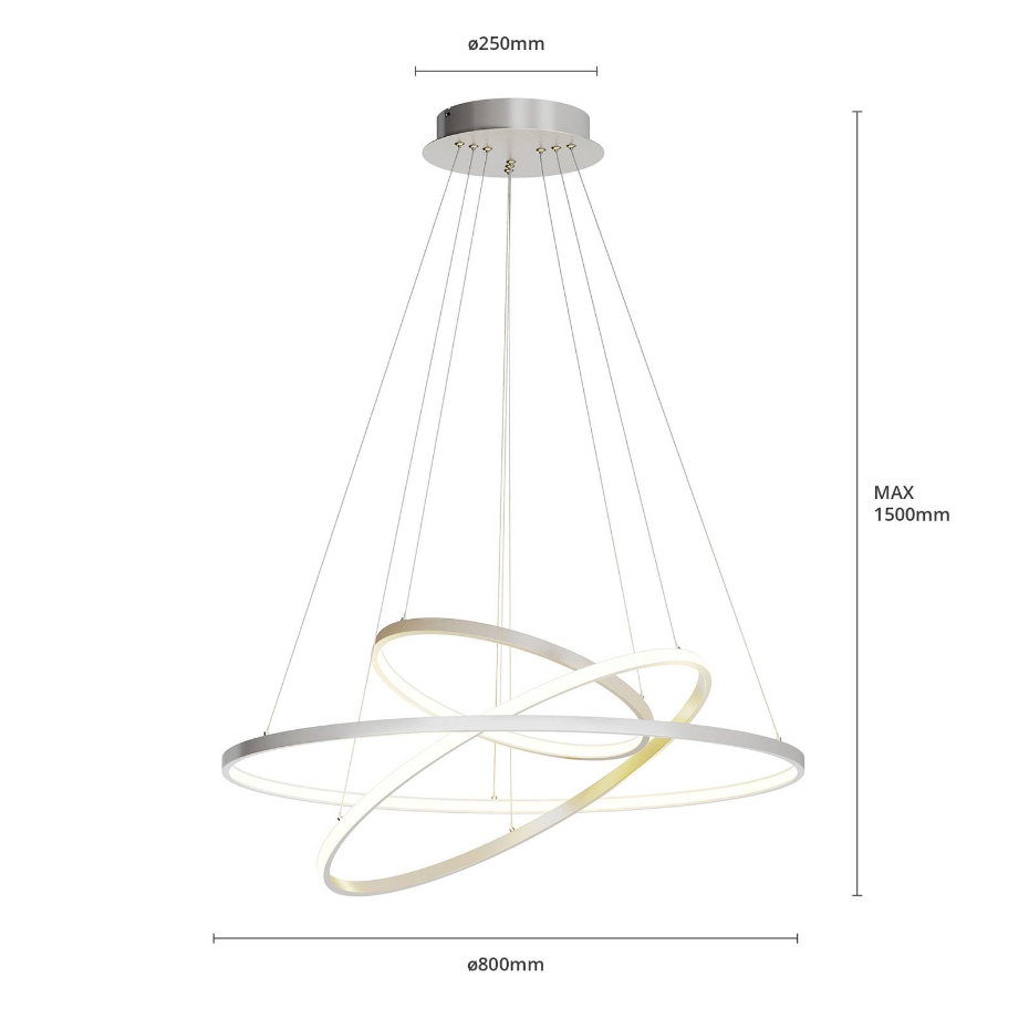 Suspension en métal moderneLED, Ezana