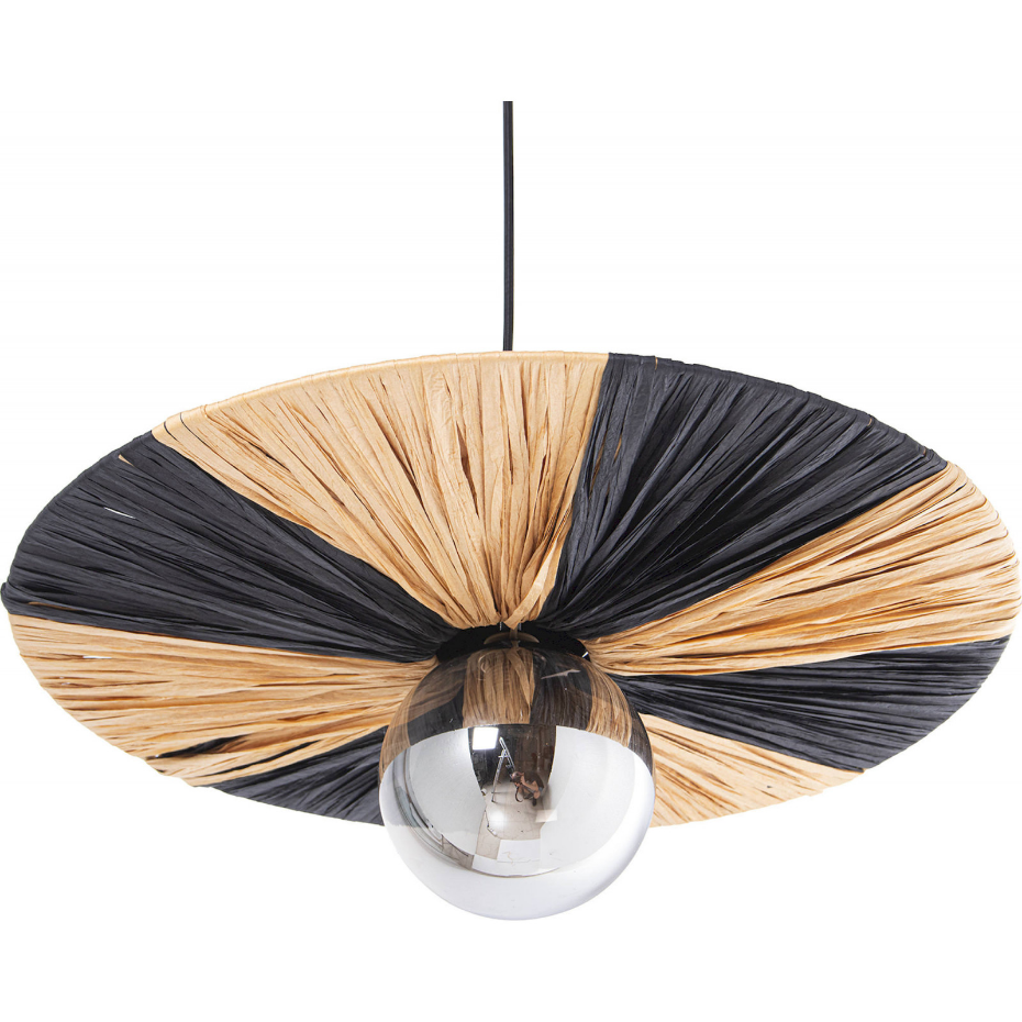 Suspension en raphia et métal 45 cm