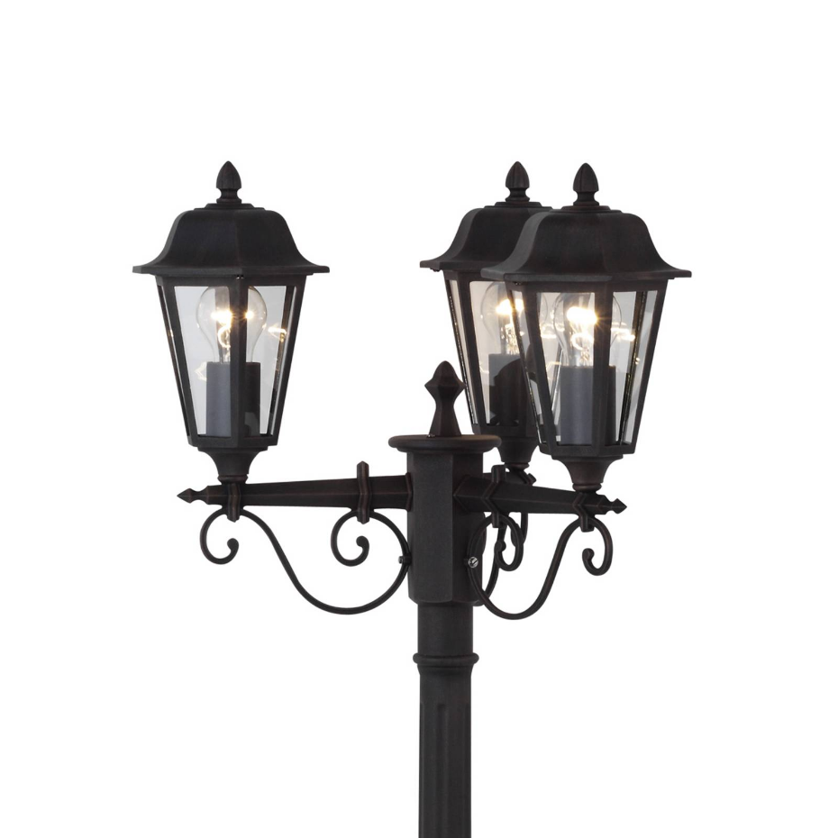 Lampadaire extérieur en aluminium antique