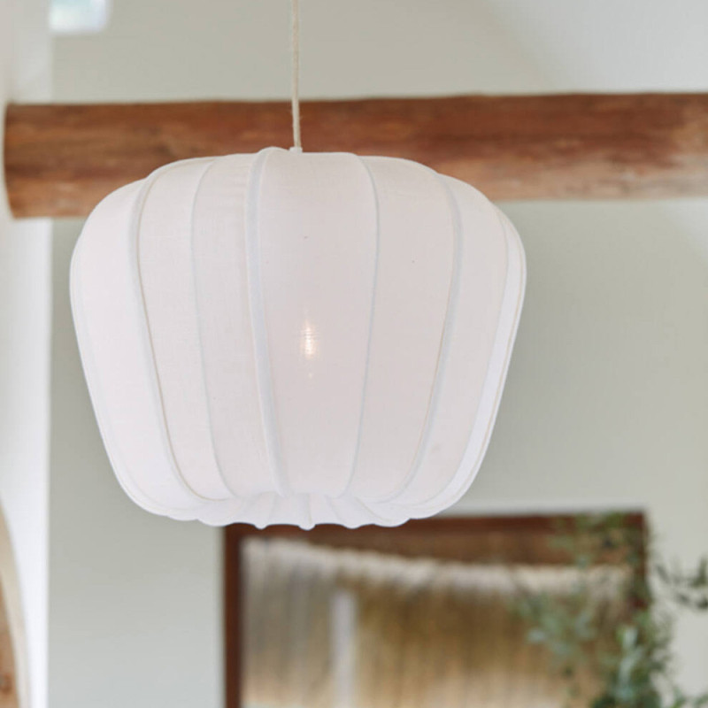 Suspension tissu blanc Diam 60 Zubedo