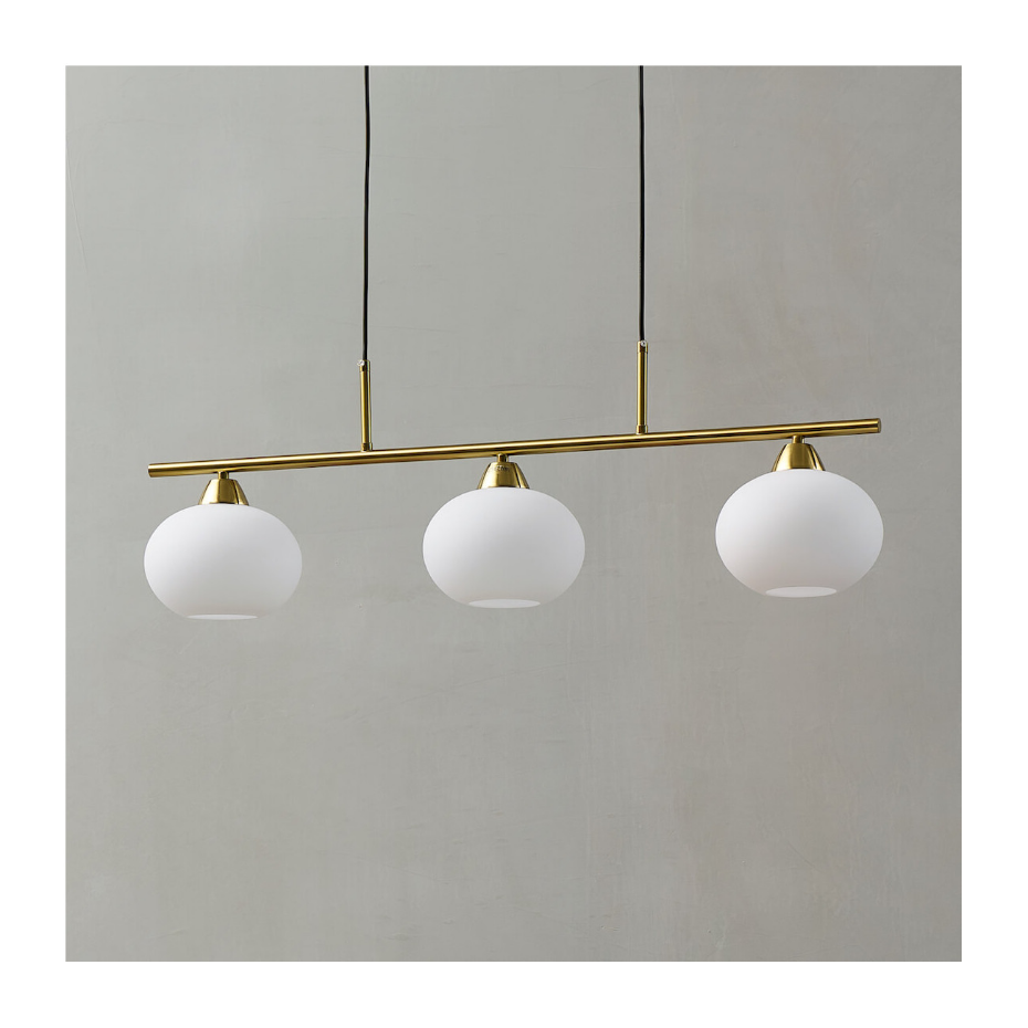 Suspension avec abat-jours en verre - ALCYONE