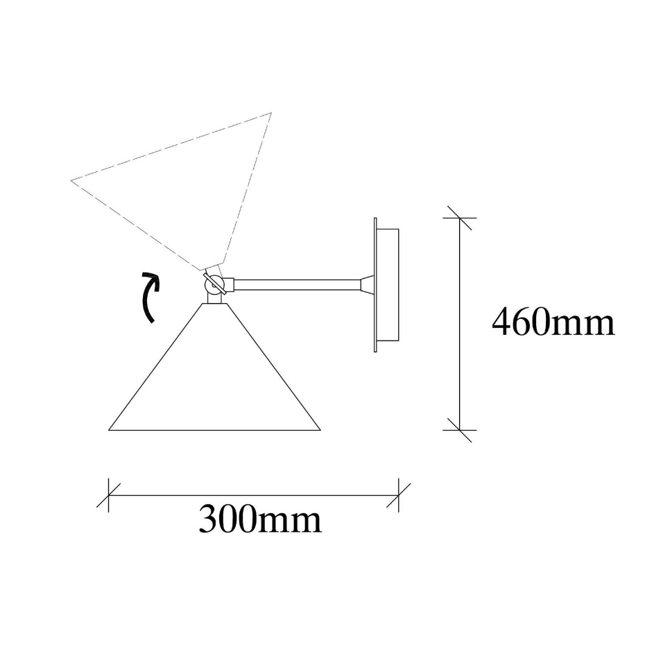 Applique d'extérieur Cône