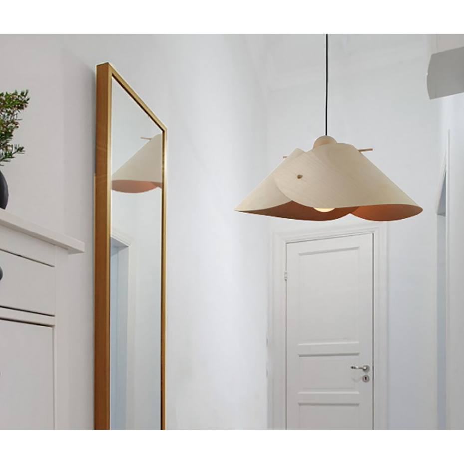 Suspension bois en feuilles de bouleau, FINN