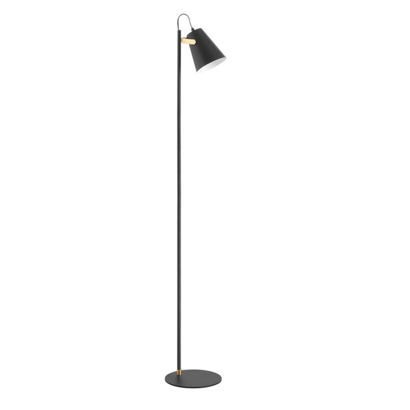 Lampadaire Métal Noir Tête Orientable Kiko