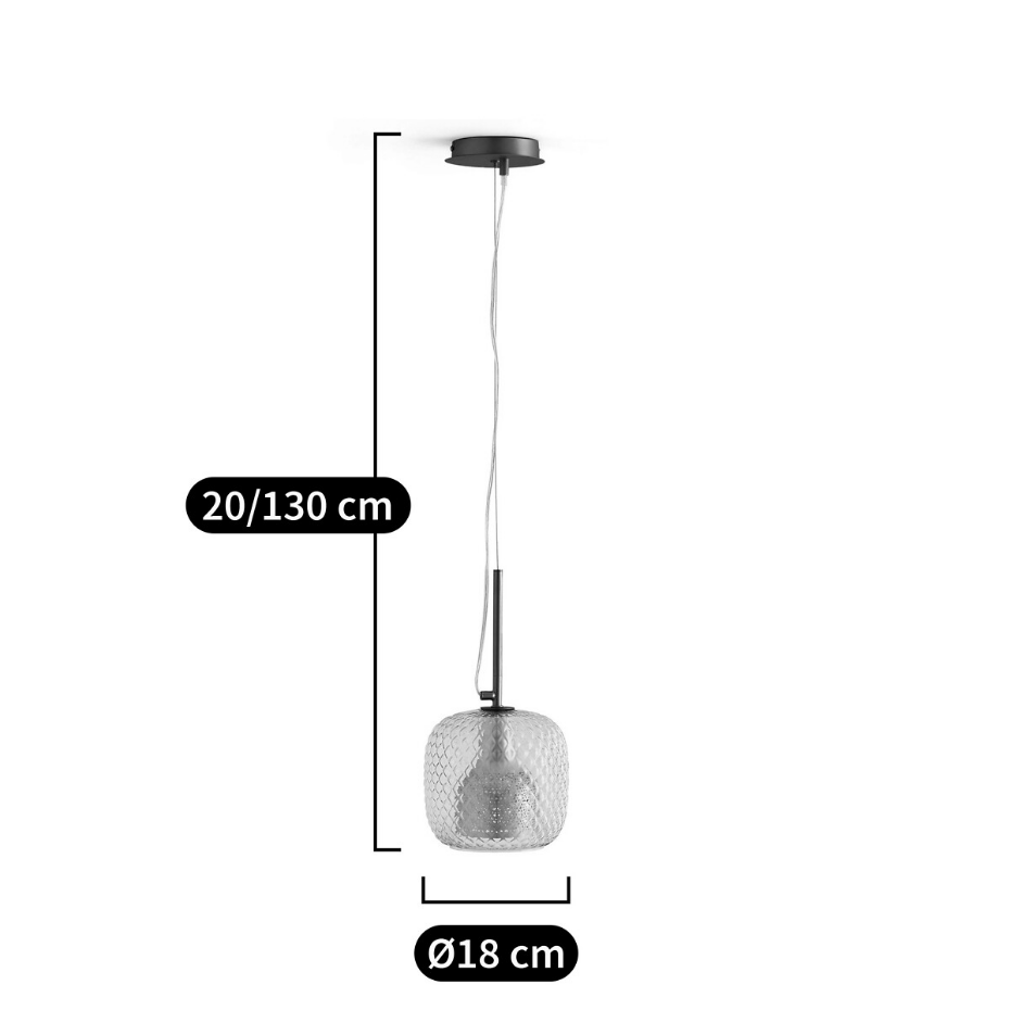 Suspension simple Ø18 cm, Mistinguett