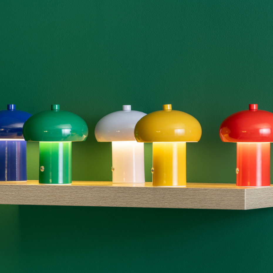 Lampe à poser champignon en métal- RETRO SETA