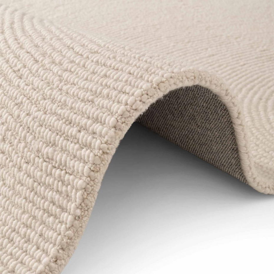 Tapis rond ELENI Faux uni