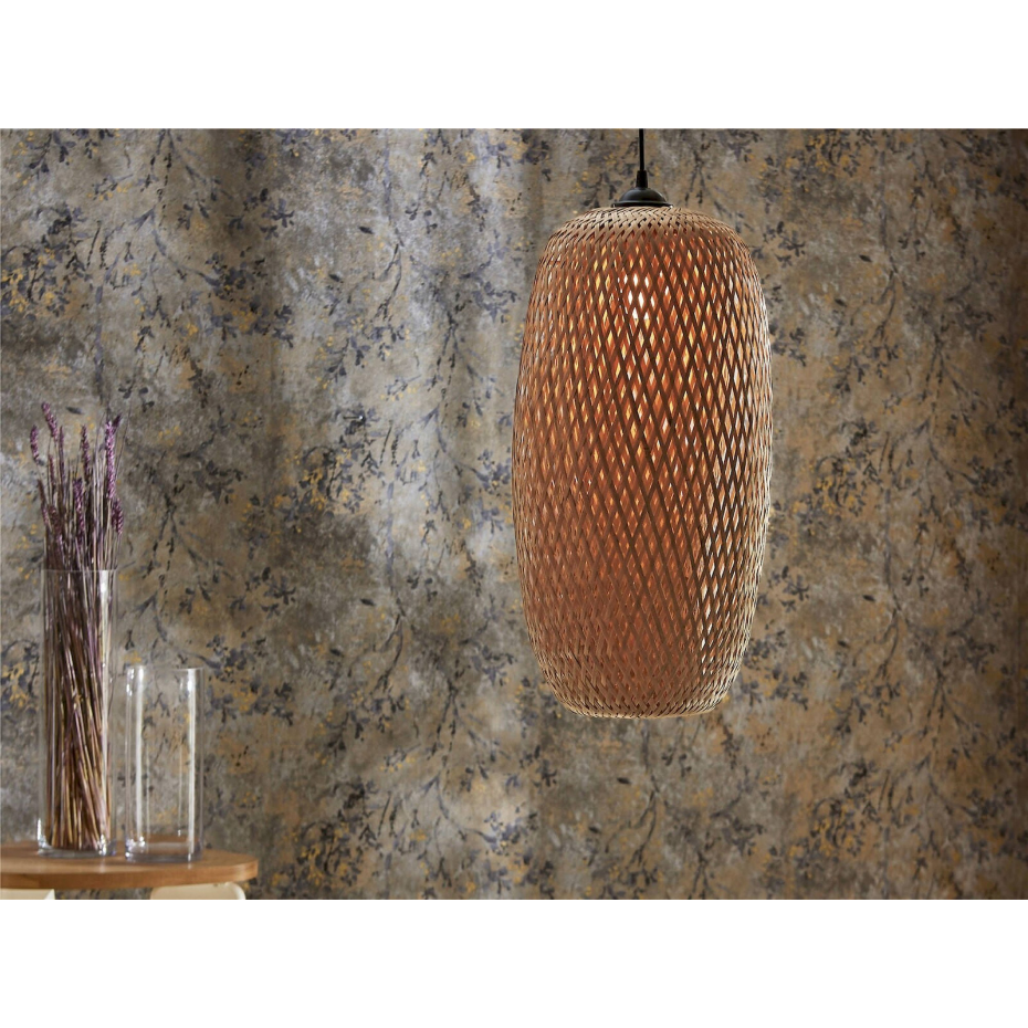 Suspension ovale en bambou