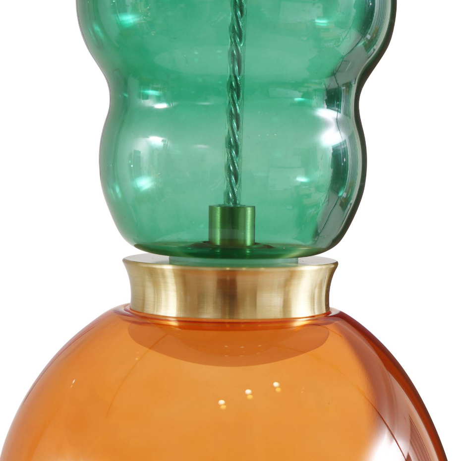 Suspension en verre jeunesLED, Fay