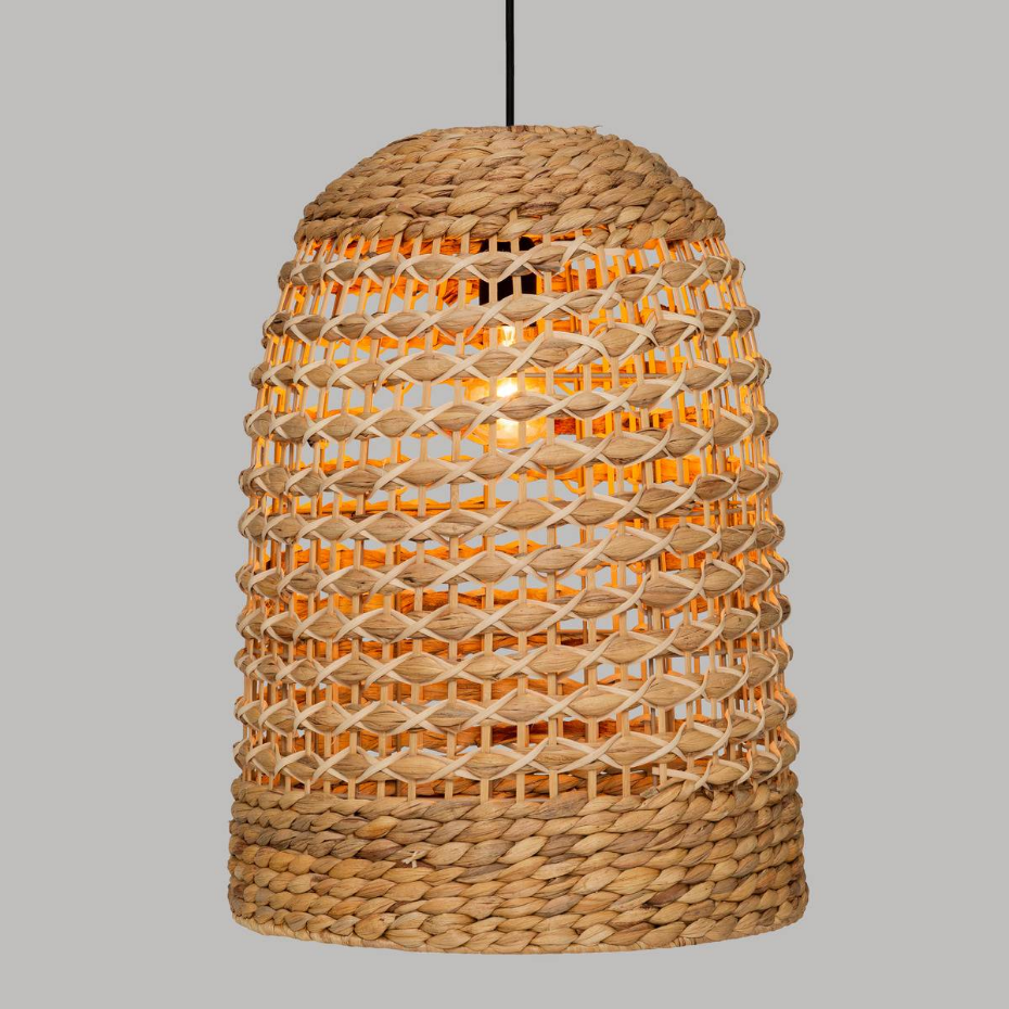 Suspension cloche rotin tressé SAND