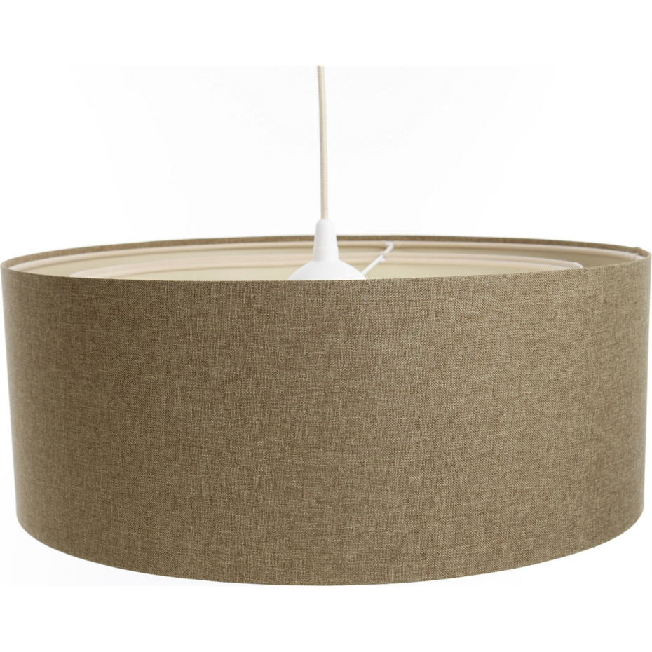 Suspension ronde en tissu style boho pour salon ou chambre