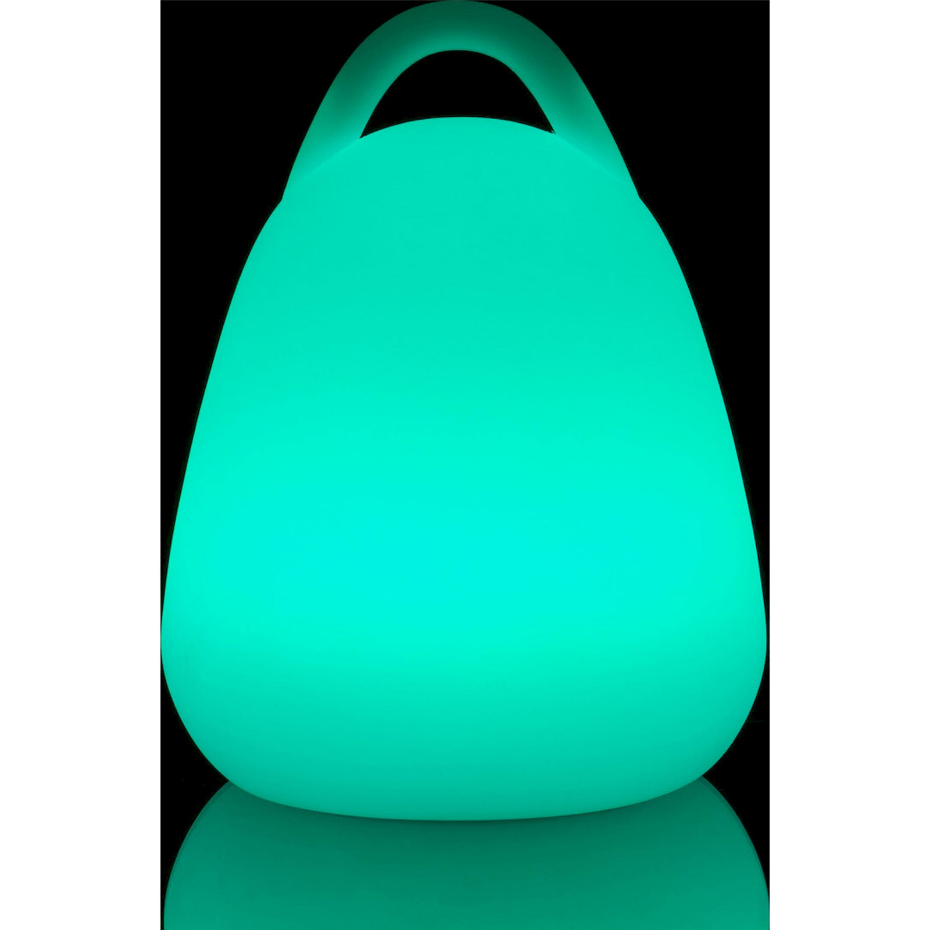 Lampe de table LED en plastique avec anse pour extérieur