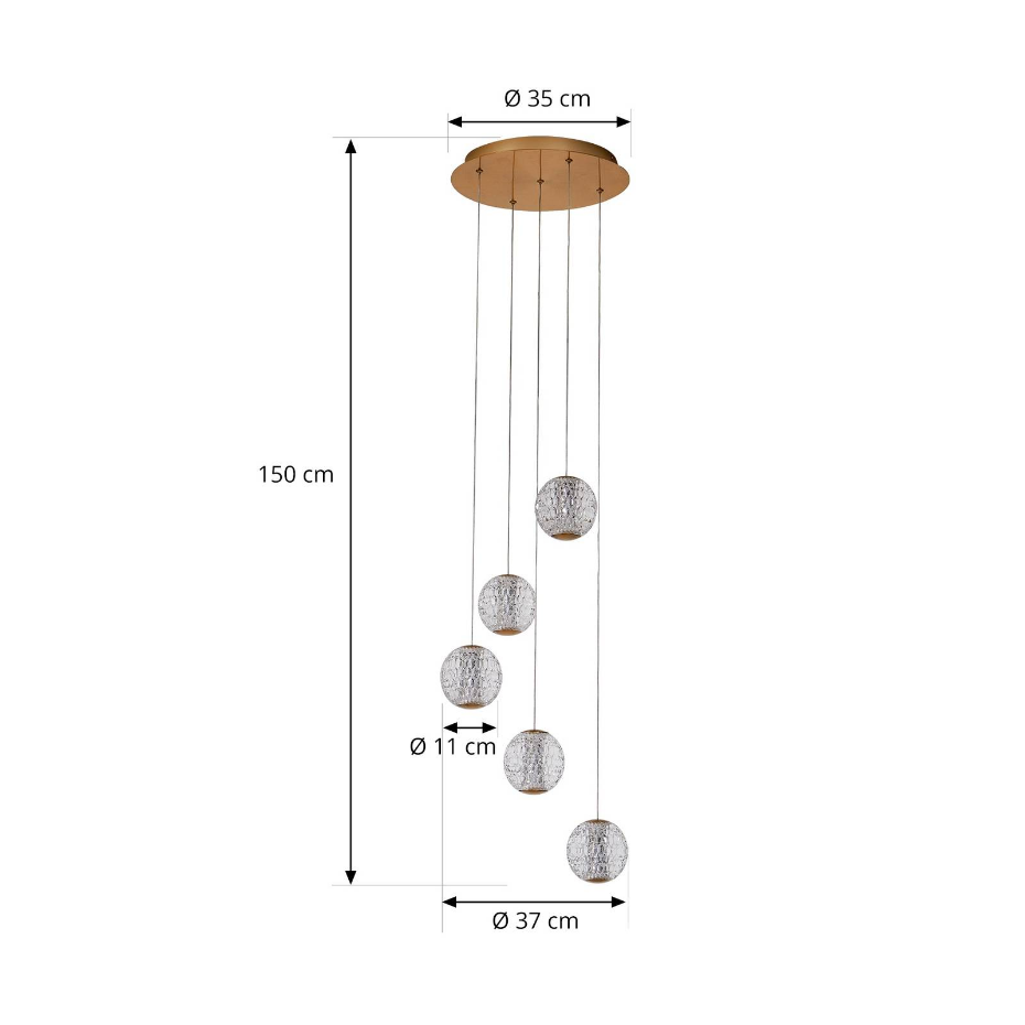 Suspension  antiqueLED, Ismenia