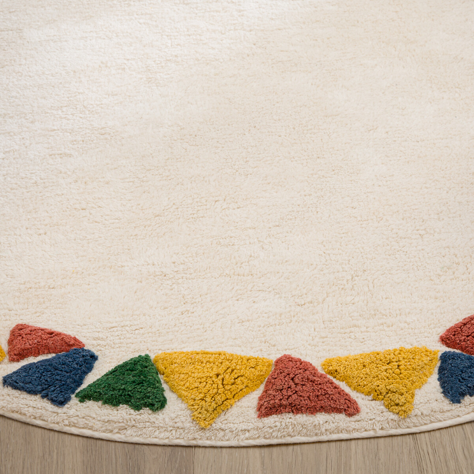 Tapis enfant rond en coton bio, Trikony