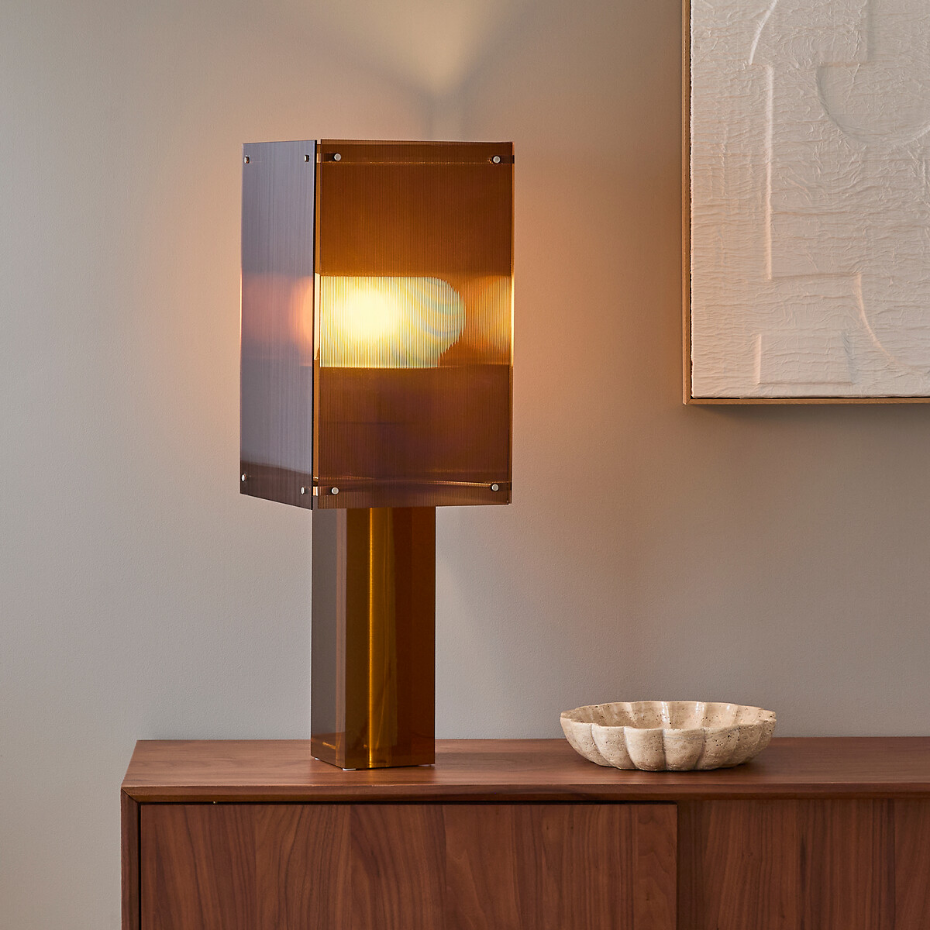 Lampe acrylique colorée, Akrilona