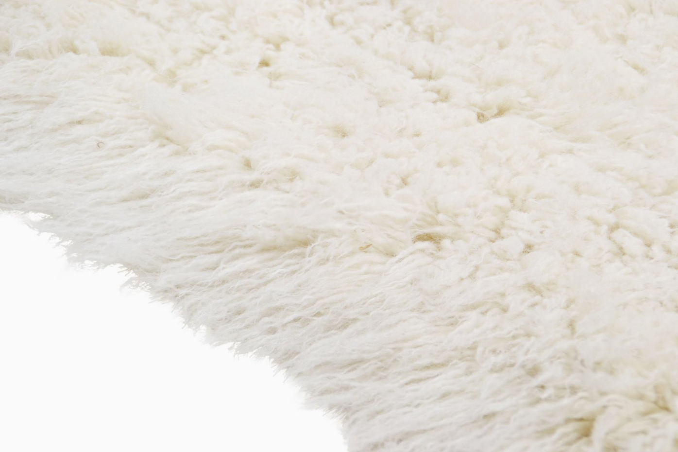 Tapis grec flokati original en laine tissé main - Flokos XXL