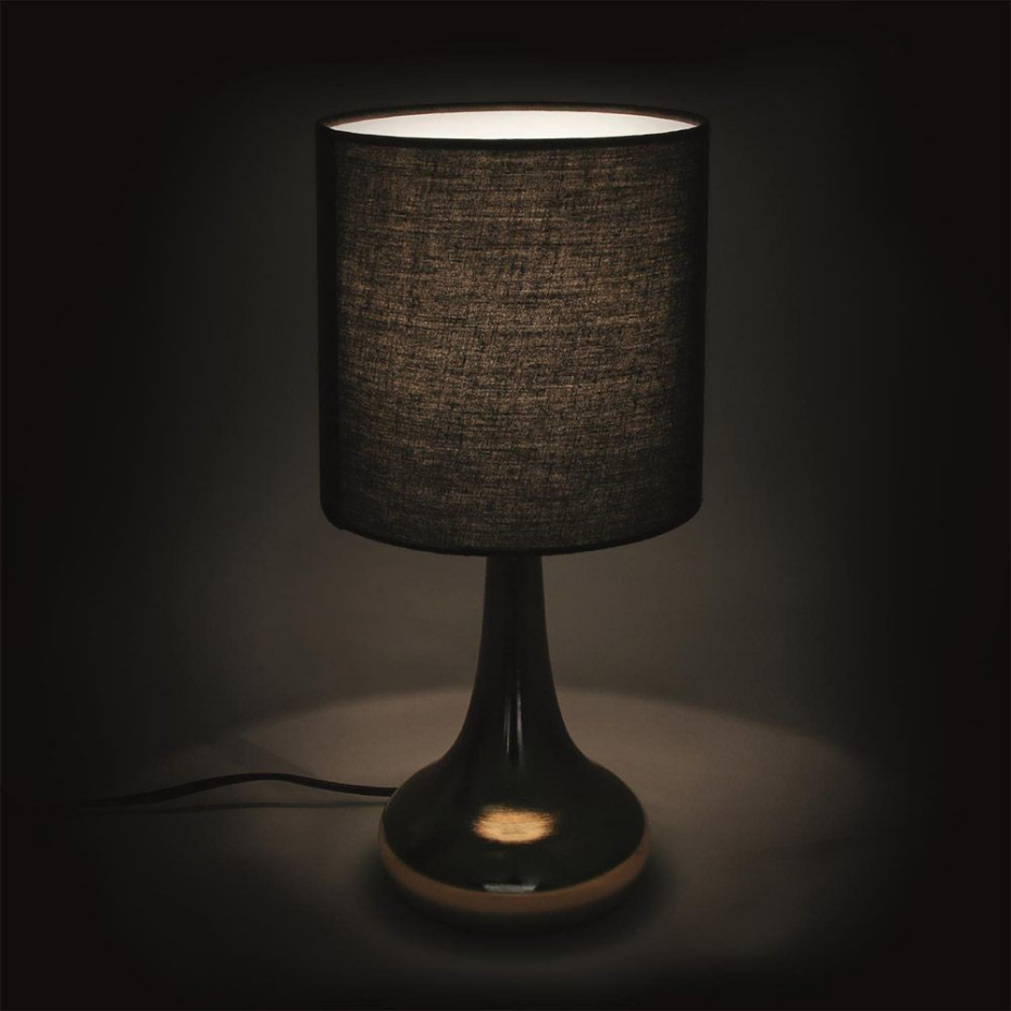Lampe à Poser Touch Dorée Noir
