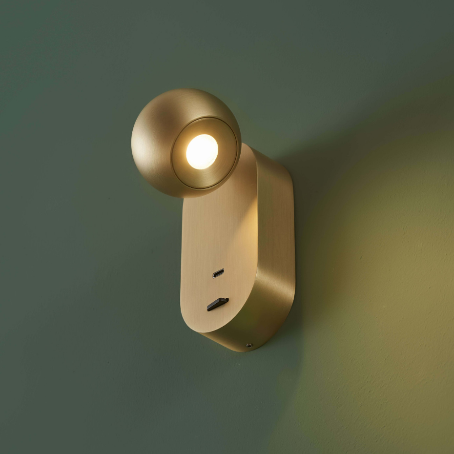Applique LED chic avec port USB-C - YVAN