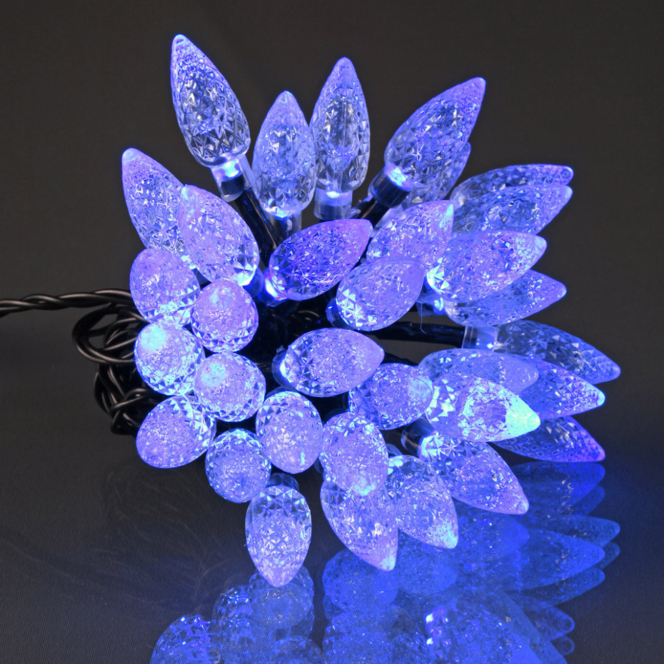 Guirlande Pomme de Pin 60 LED Bleu 5 m 8 Fonctions