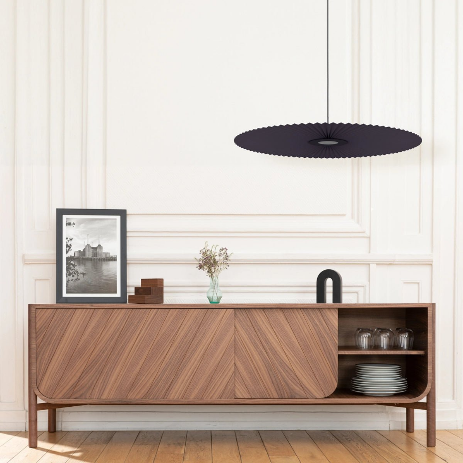 Suspension plafonnier plissée 90 cm, CARMEN