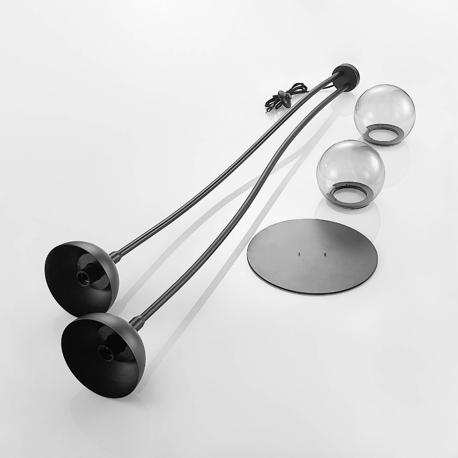 Lampadaire en verre design, Dustian