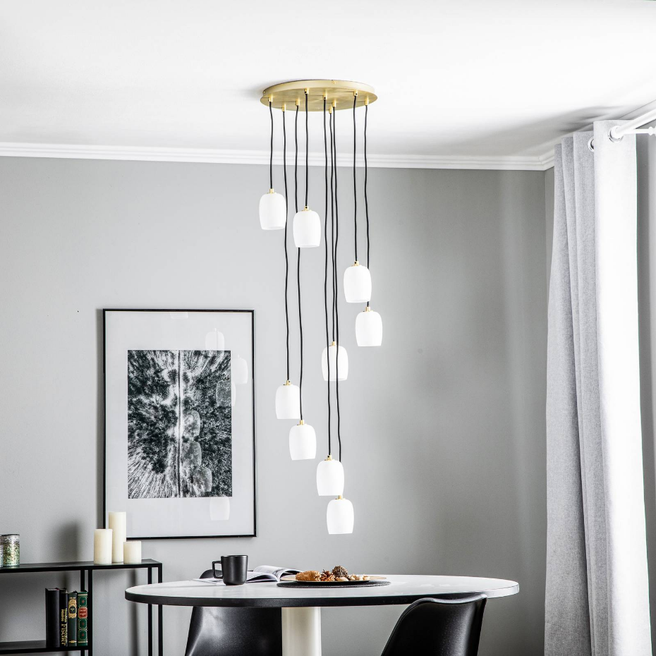 Suspension en métal design, Taylan