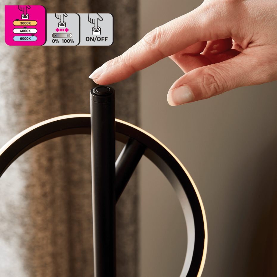Lampe de table LED dimmable, KAPEO