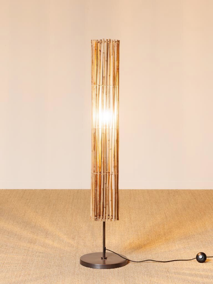 Lampadaire en rotin SAVANA