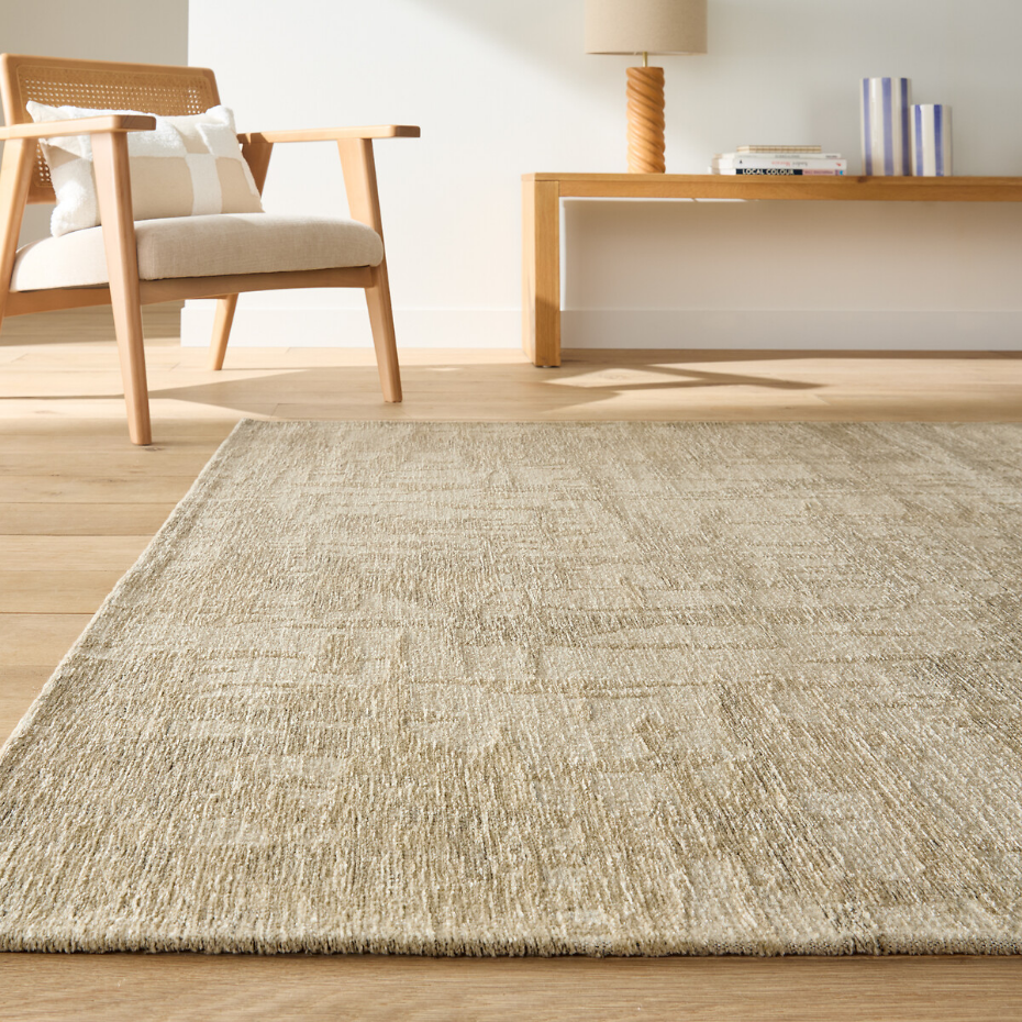 Tapis tissé plat motifs abstraits, Aruni 
