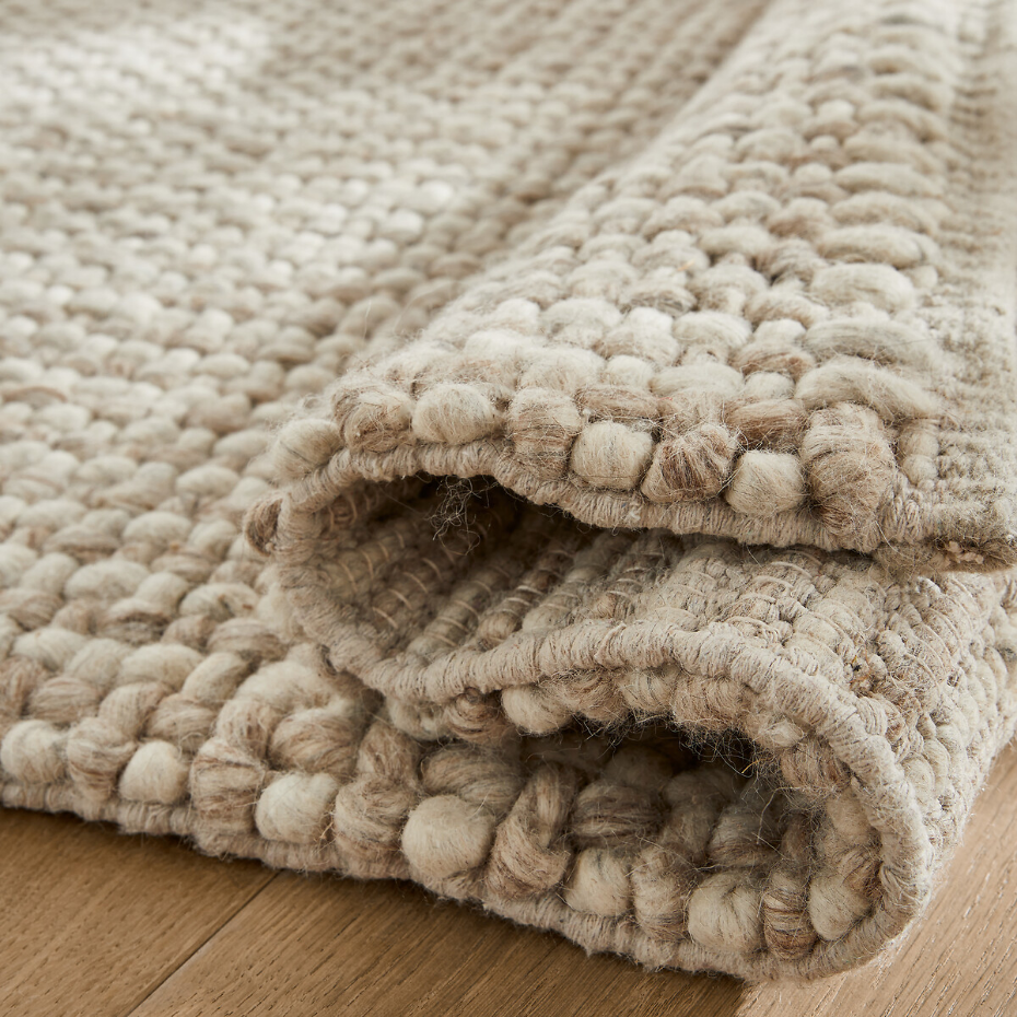 Tapis épais pure laine, tissé main, Nisha