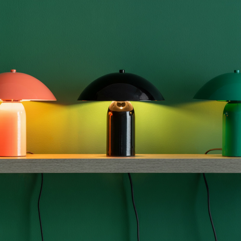 Lampe à poser champignon en métal- ASTUTO