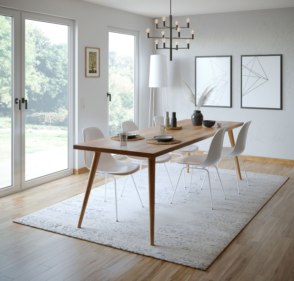 Tapis vintage Versian, noué main, 100% laine