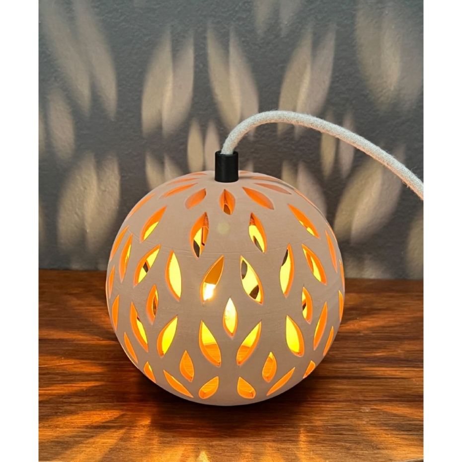 Lampe en terre cuite naturelle, KURO