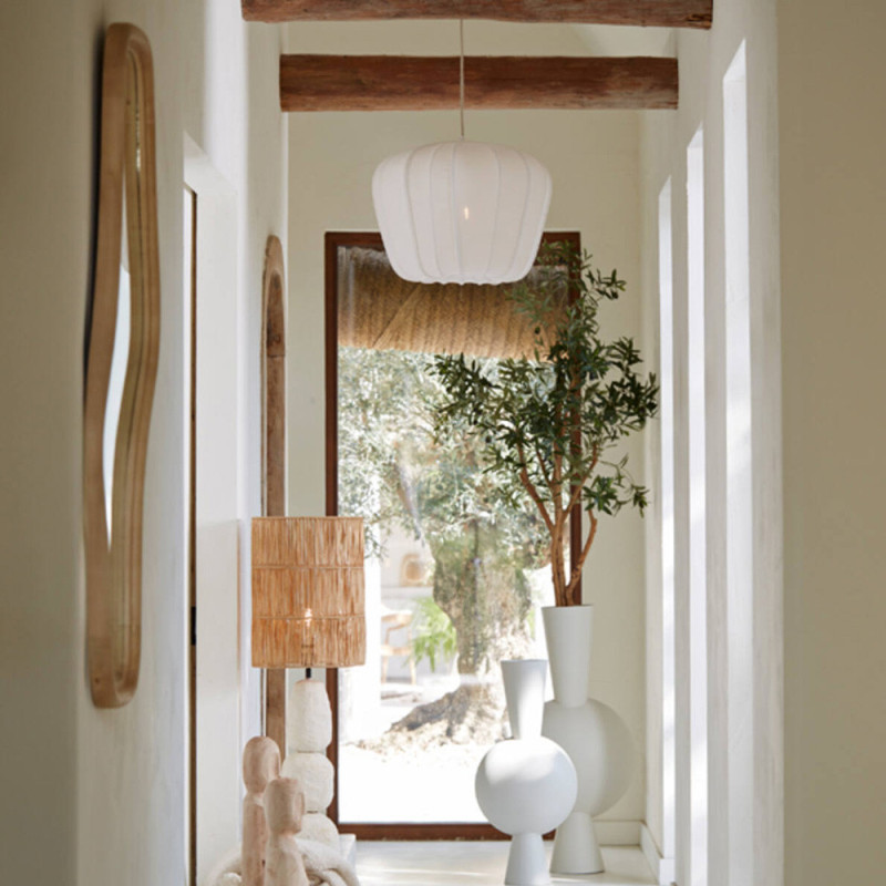 Suspension tissu blanc Diam 60 Zubedo
