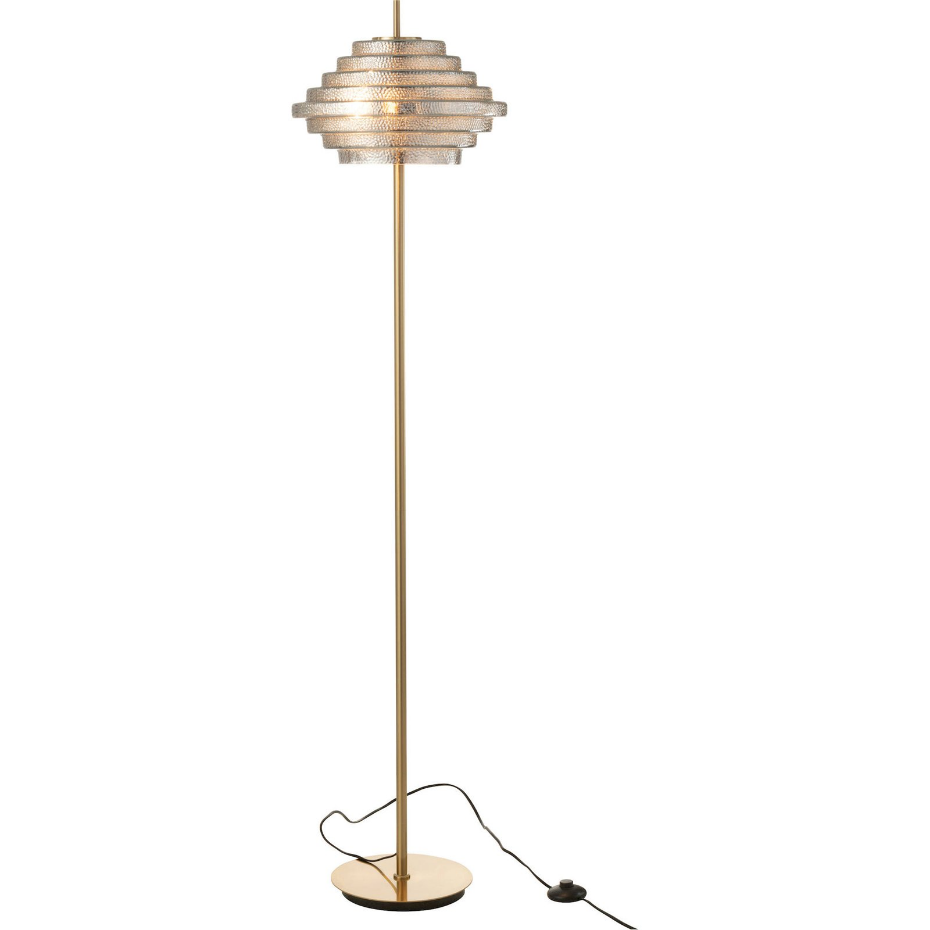 Lampadaire rond en verre design contemporain