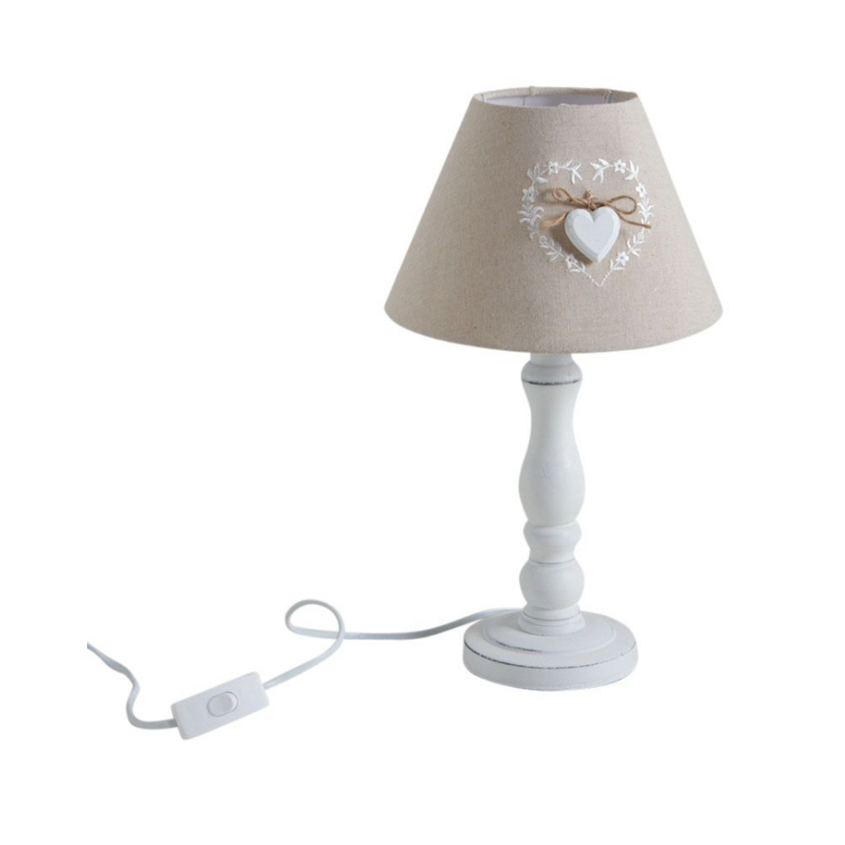 Lampe de chevet en bois Romantique (Lot de 2)