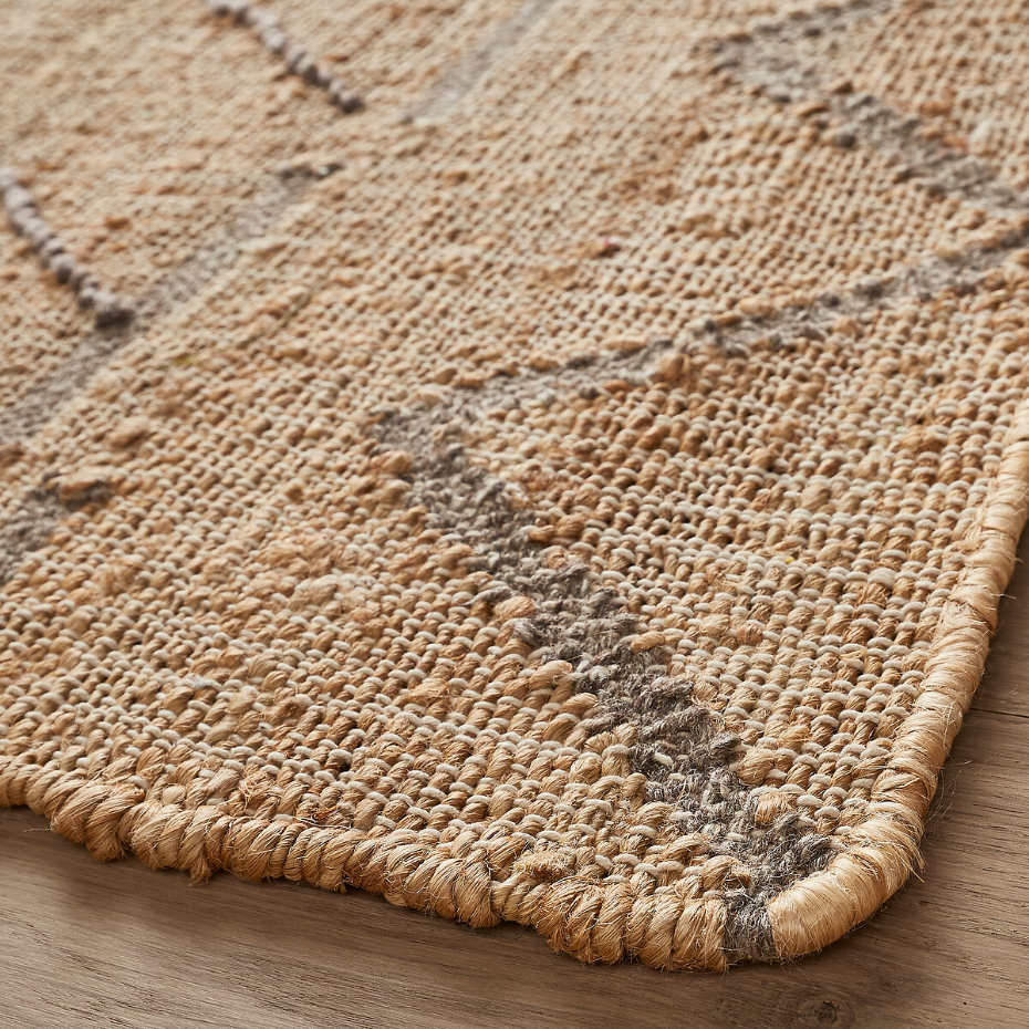 Tapis en jute, tissé main, Navala