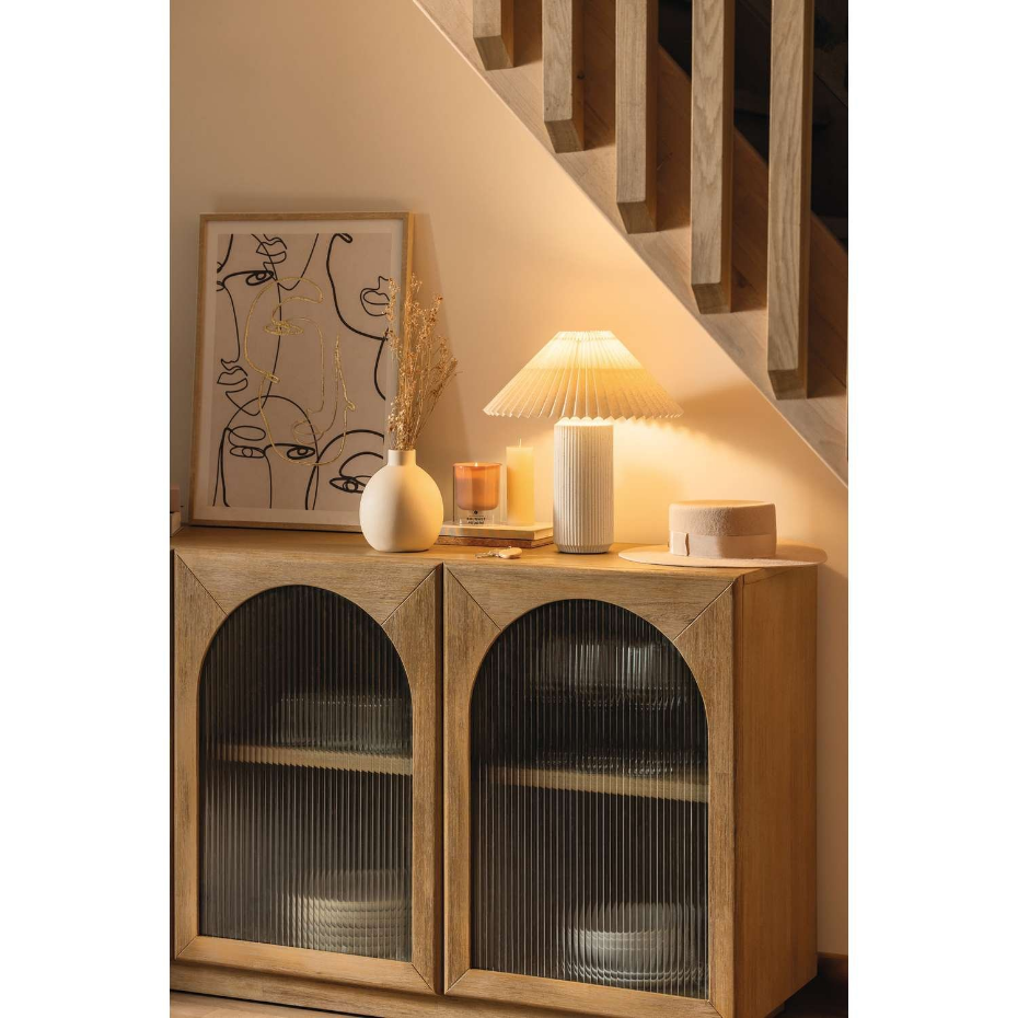 Lampe cylindre en céramique