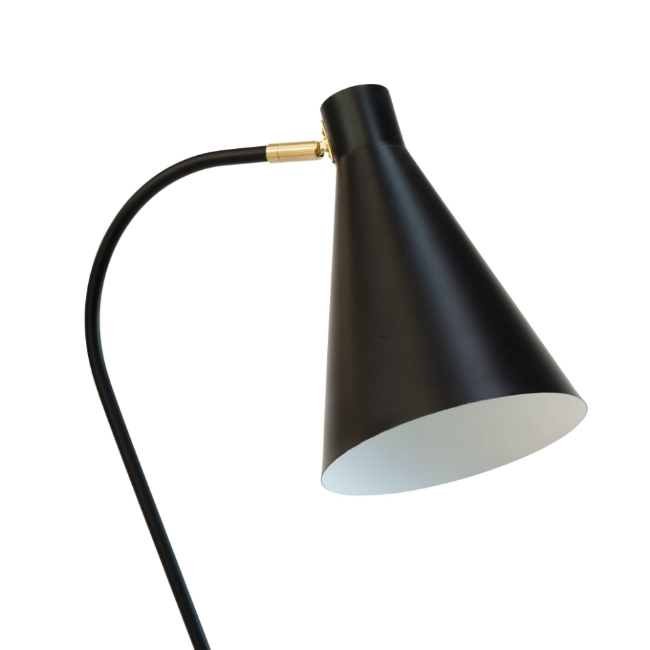Lampadaire en métal noir MILES