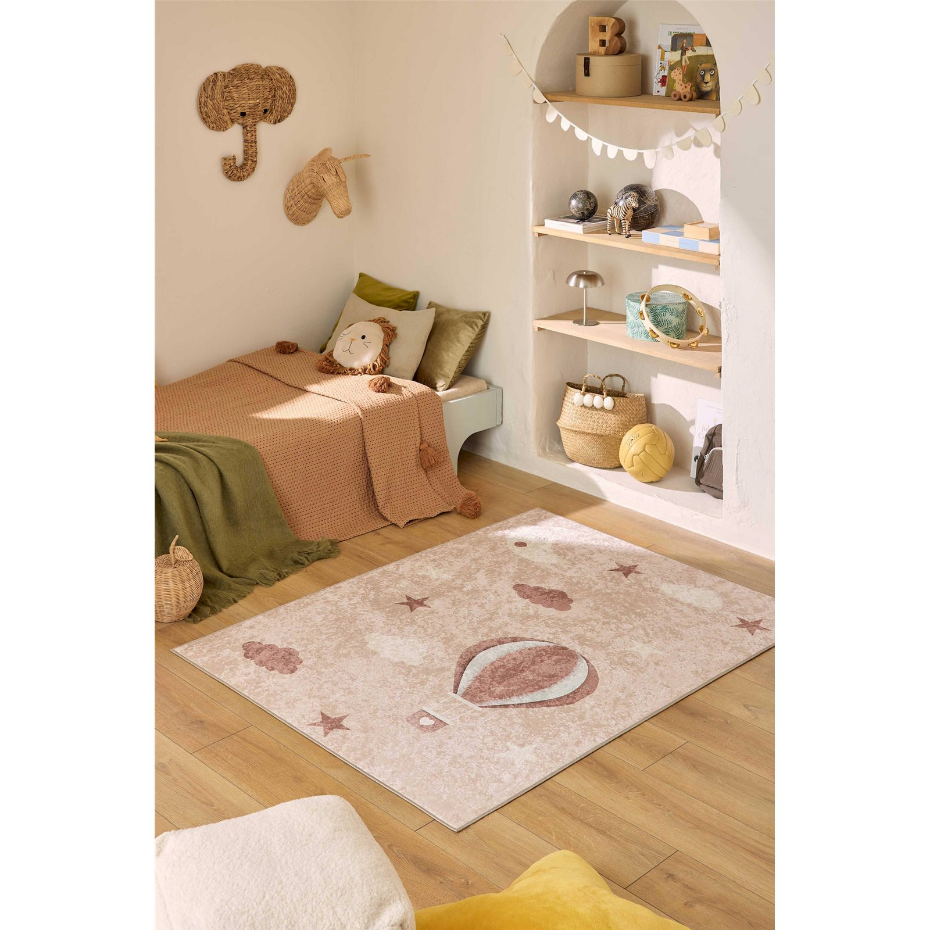 Tapis rectangulaire en polyester HAPPY