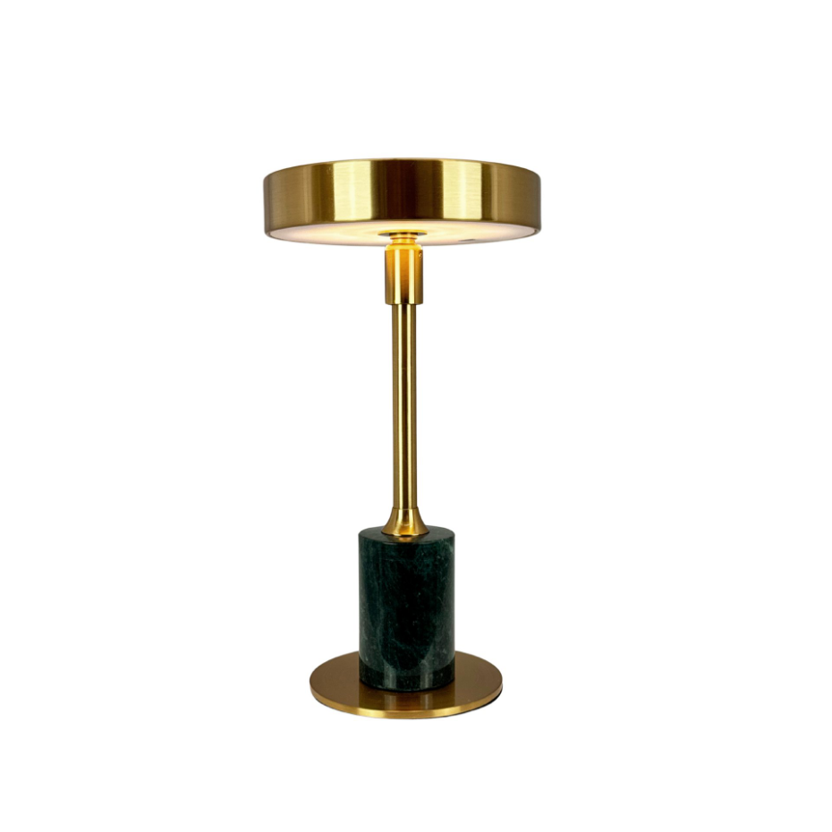 Lampe à poser LED Starlight chrome, marbre blanc