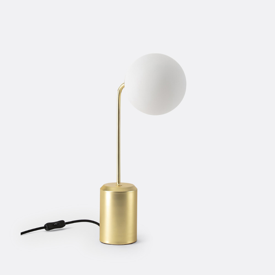 Lampe verre opaline, Moricio