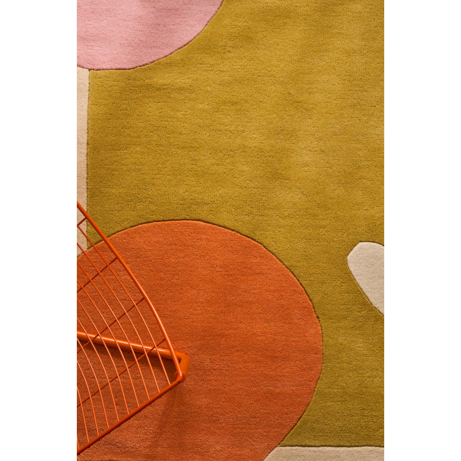Tapis fait main en laine et coton PANTONE