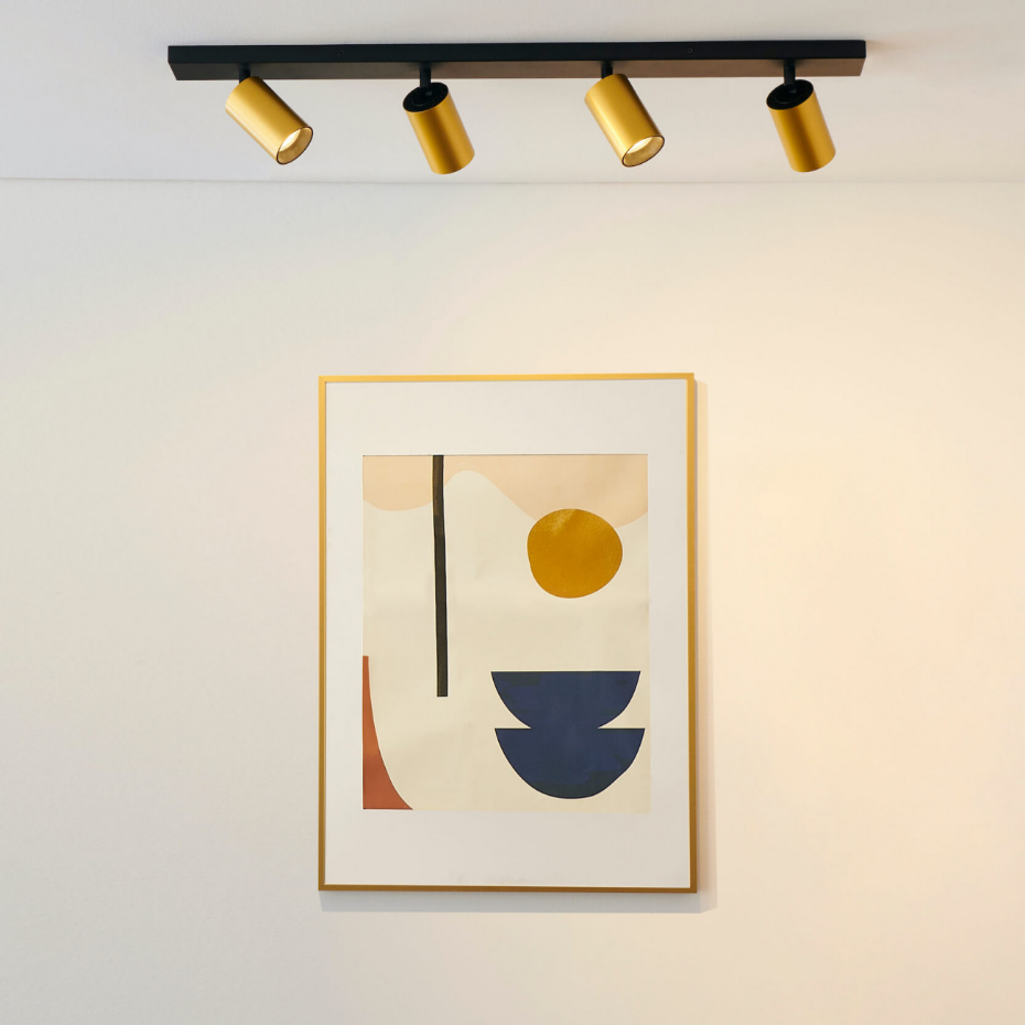 Plafonnier à 4 Spots Orientables - LEWIS