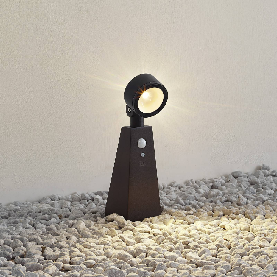 Lampe solaire en aluminium moderneLED, Raide