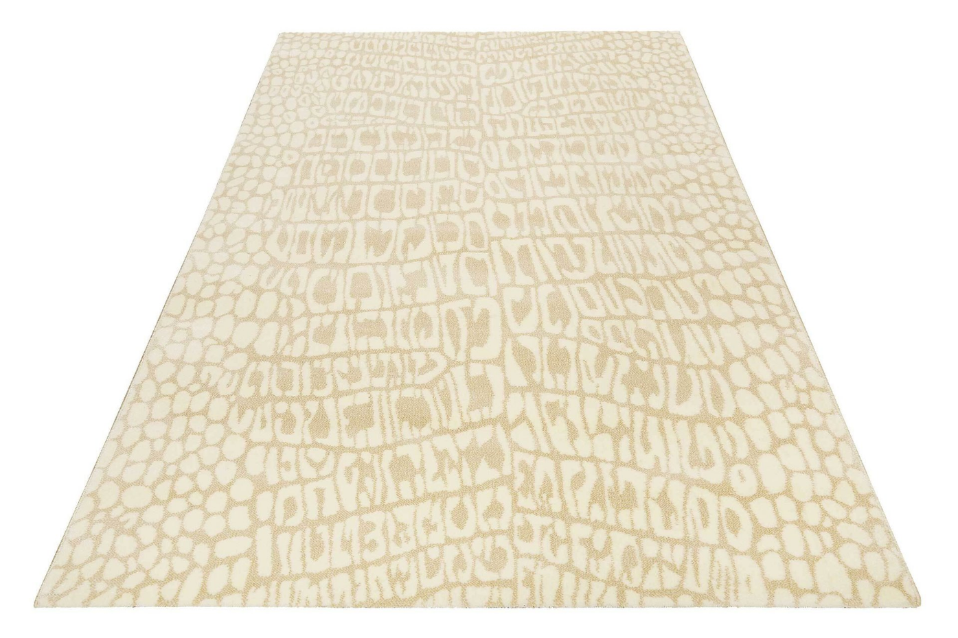 Tapis velours ras motif croco ,  CROCO