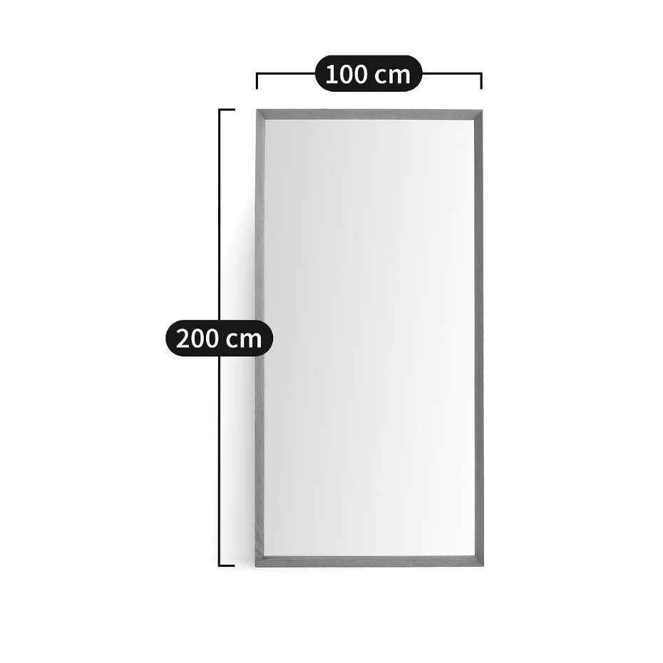 Miroir XXL chêne massif H200 cm, Andromède