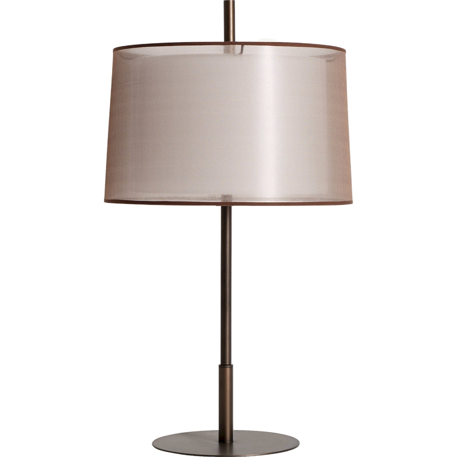 Lampe art déco en bronze et cristal